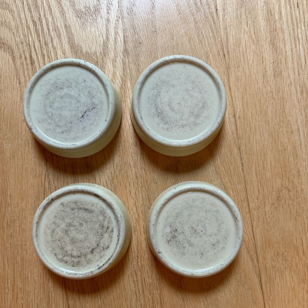 Antique Porcelain Furniture Floor Protector Set of 4